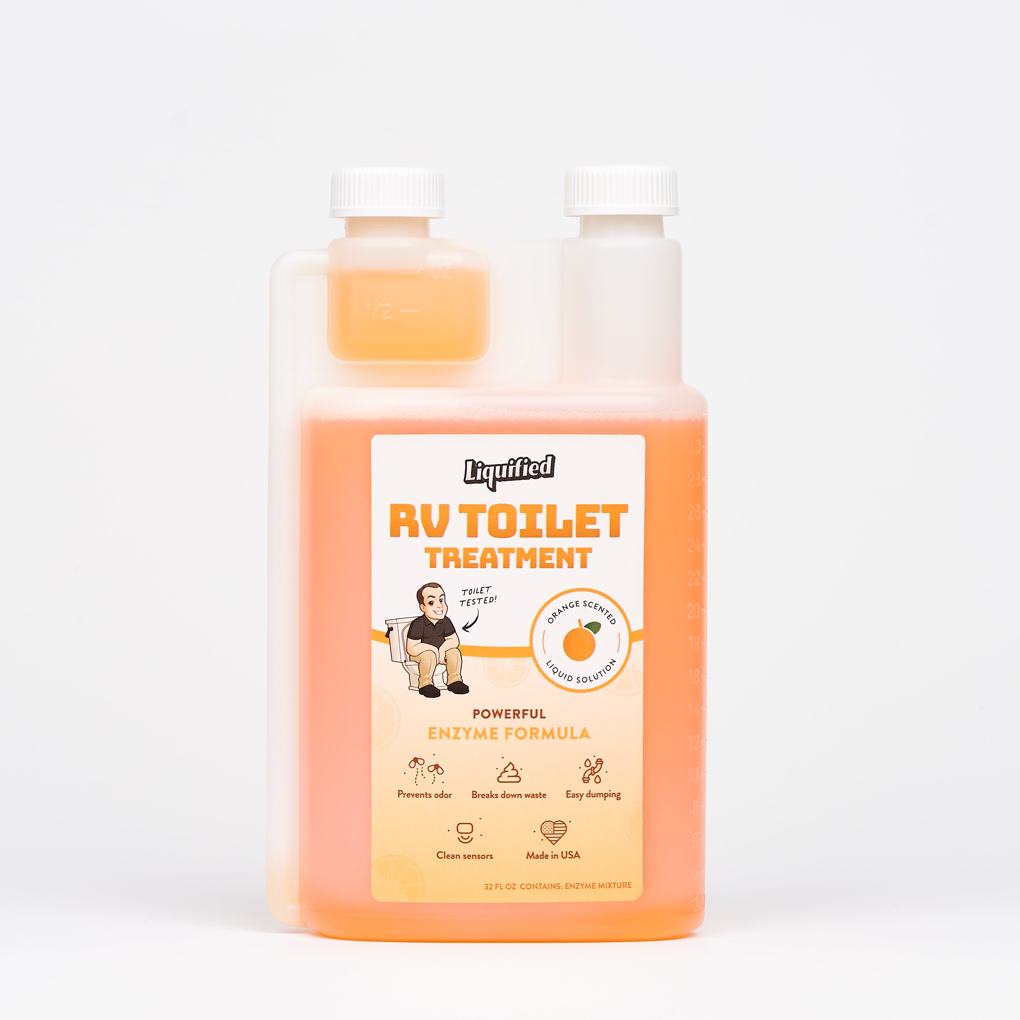 Liquified RV Toilet Treatment – Orange Scent | Black Tank Waste