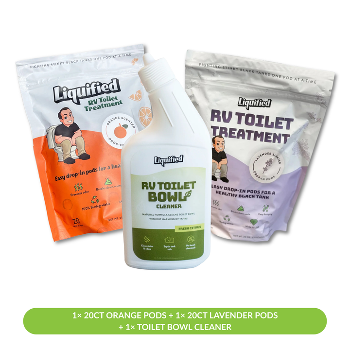 Pod Variety Pack – Orange Pods + Lavender Pods + Toilet Bowl Cleaner