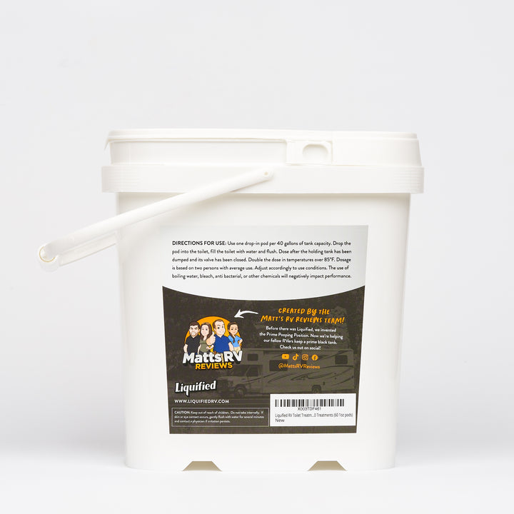 Liquified RV Toilet Treatment Pods – Orange Scent