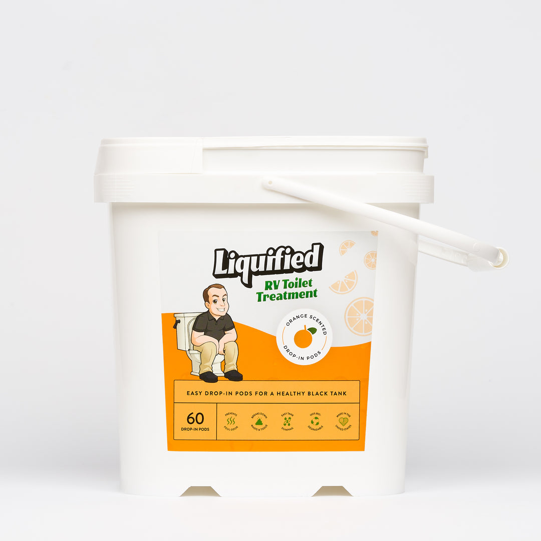 Liquified RV Toilet Treatment Pods – Orange Scent
