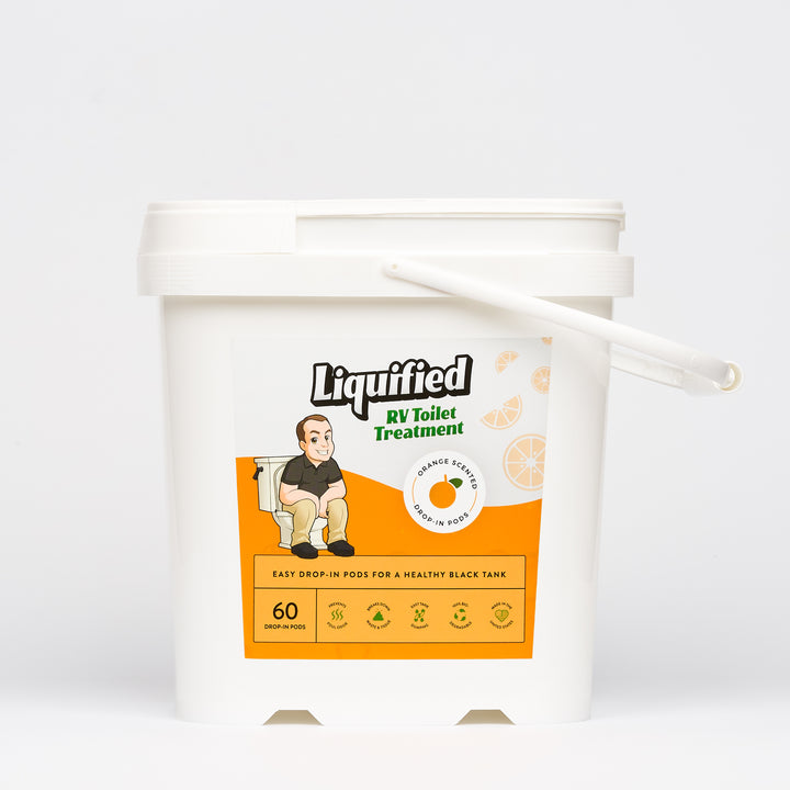 Liquified RV Toilet Treatment Pods – Orange Scent