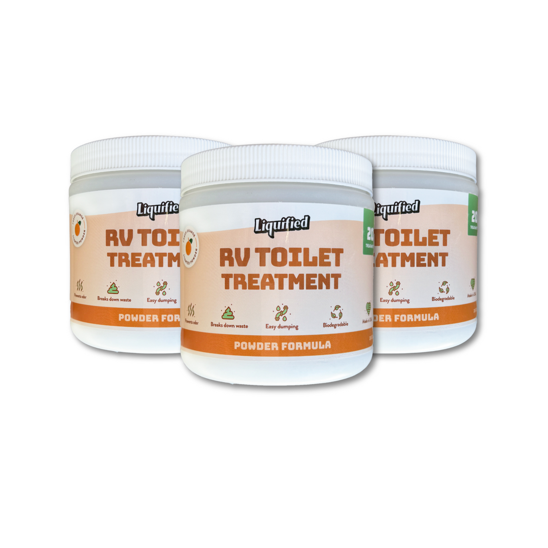 Liquified RV Powder Toilet Treatment – Orange Scent