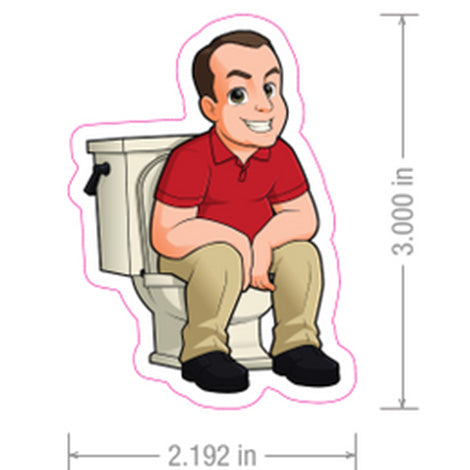 Prime Pooping Position Sticker