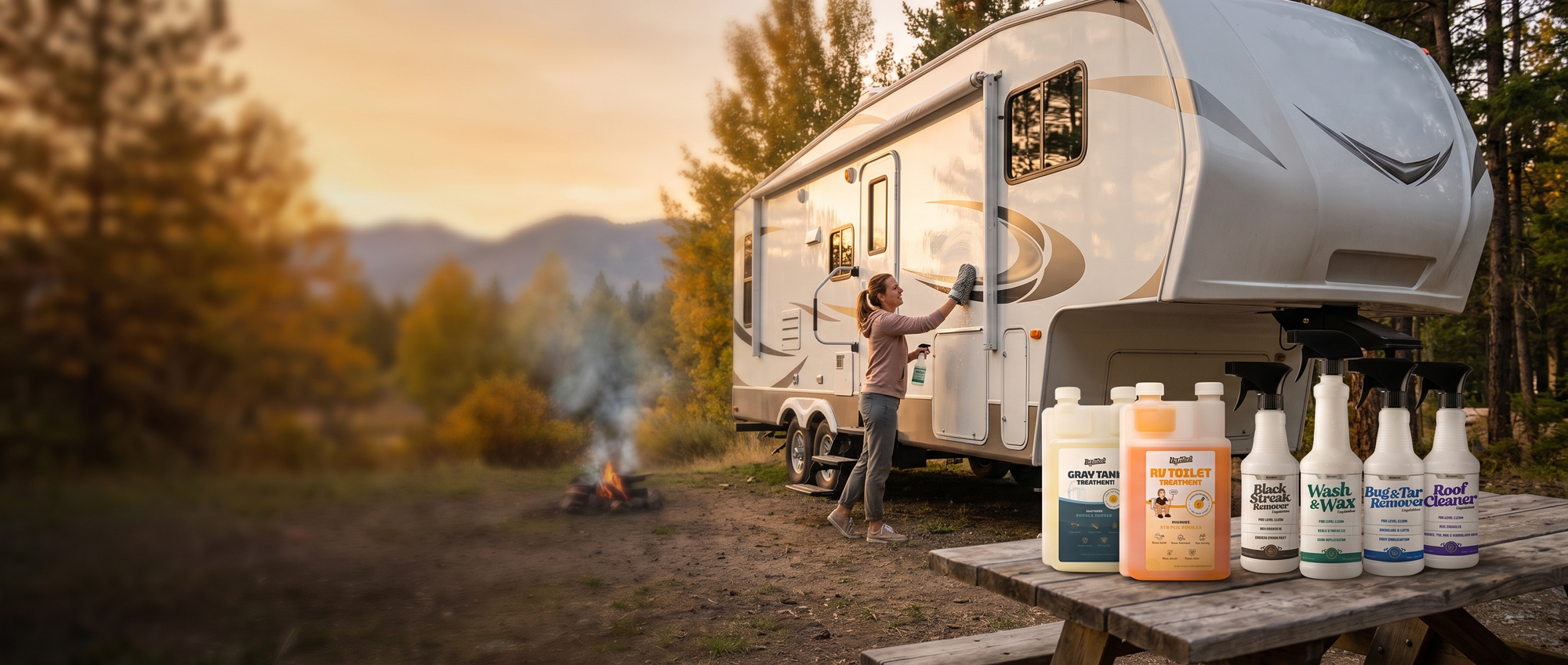 RV Complete Clean Kit hero banner - desktop