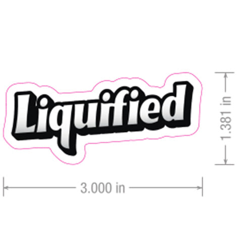 Liquified Logo Sticker